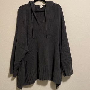 Aerie Hooded V-Neck Sweater
